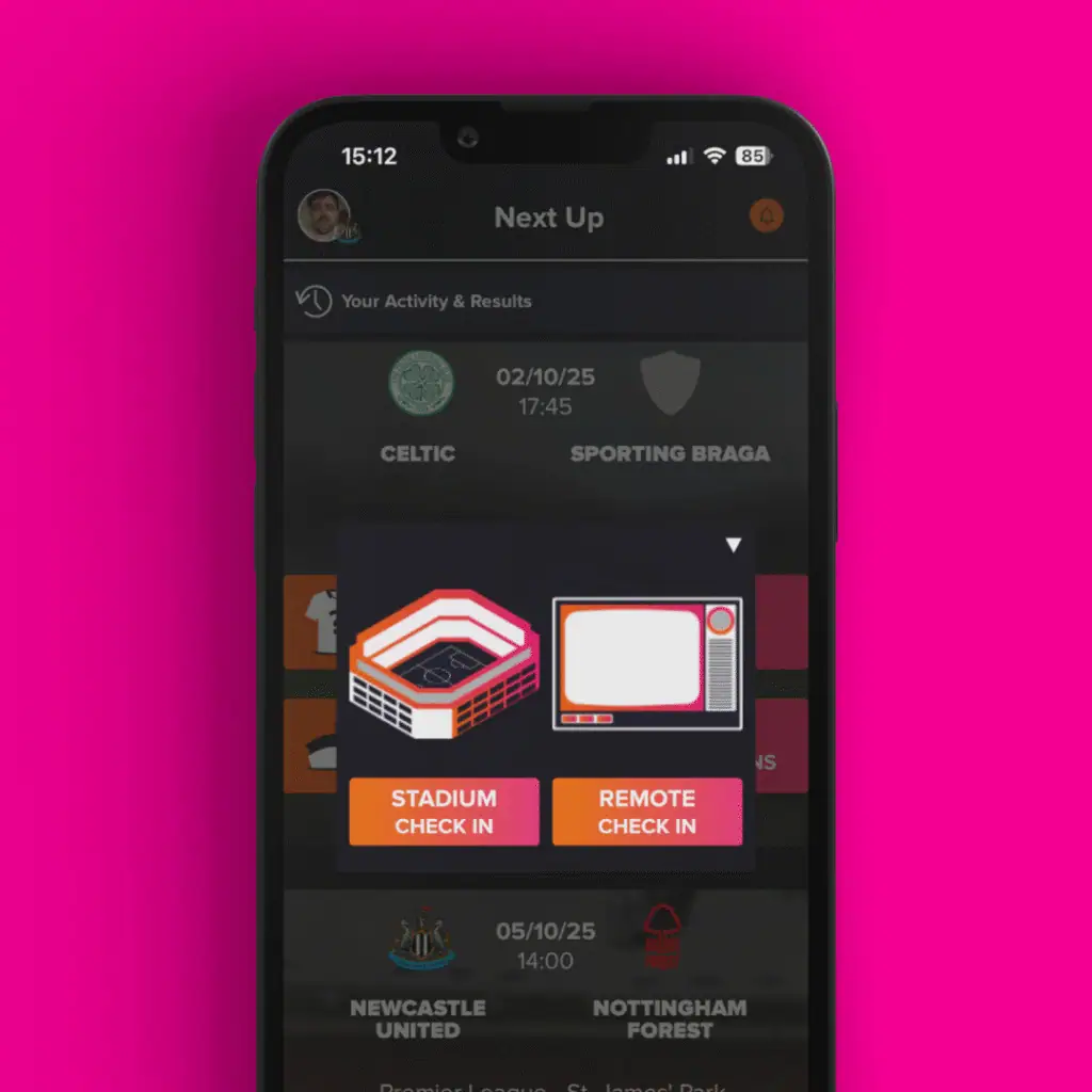 FanHub - Stadium check-in feature