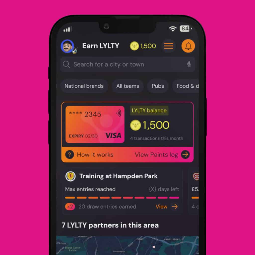 FanHub - Earn LYLTY currency feature